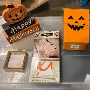 Halloween Pumpkin Party Decor Set - Orange and Black